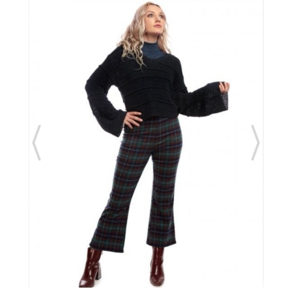 NWT Collectif Eleanor Rustic Check Trousers - UK 16/XL/US 12